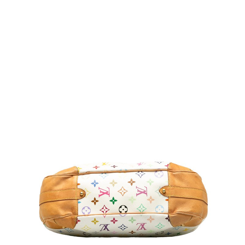 Louis Vuitton Monogram Multicolor M40195 Shoulder Bag PVC/Leather Bronze White Ladies Bike