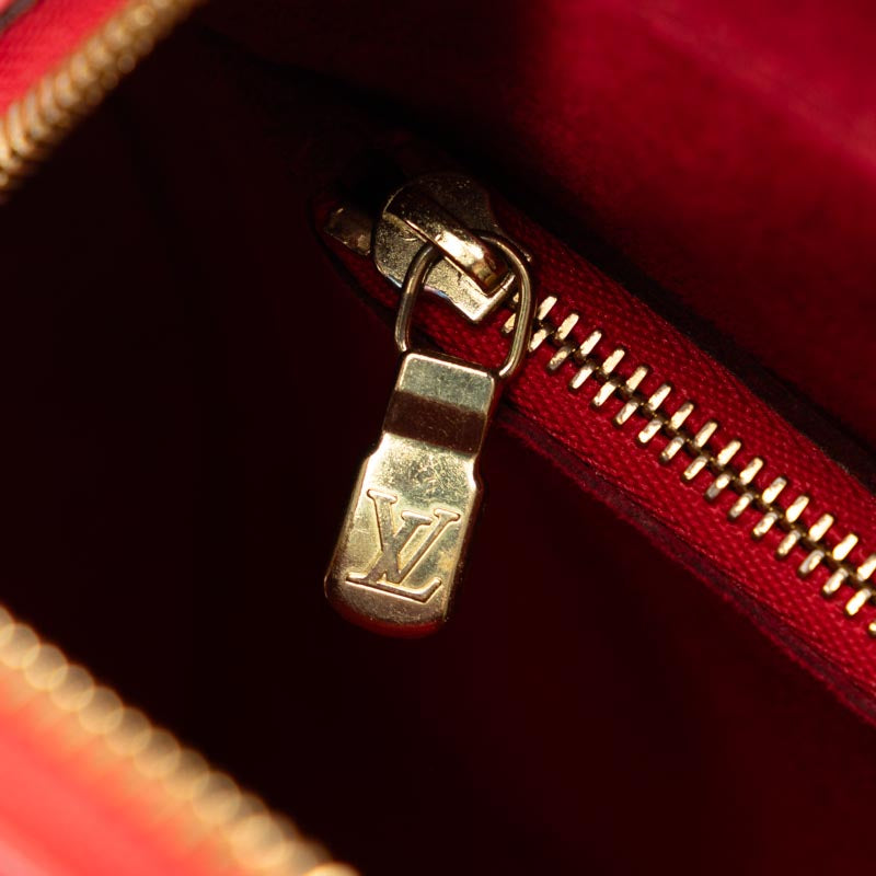 Louis Vuitton Epi Punch Handbag M52057 Castilian Red Leather  Louis Vuitton
