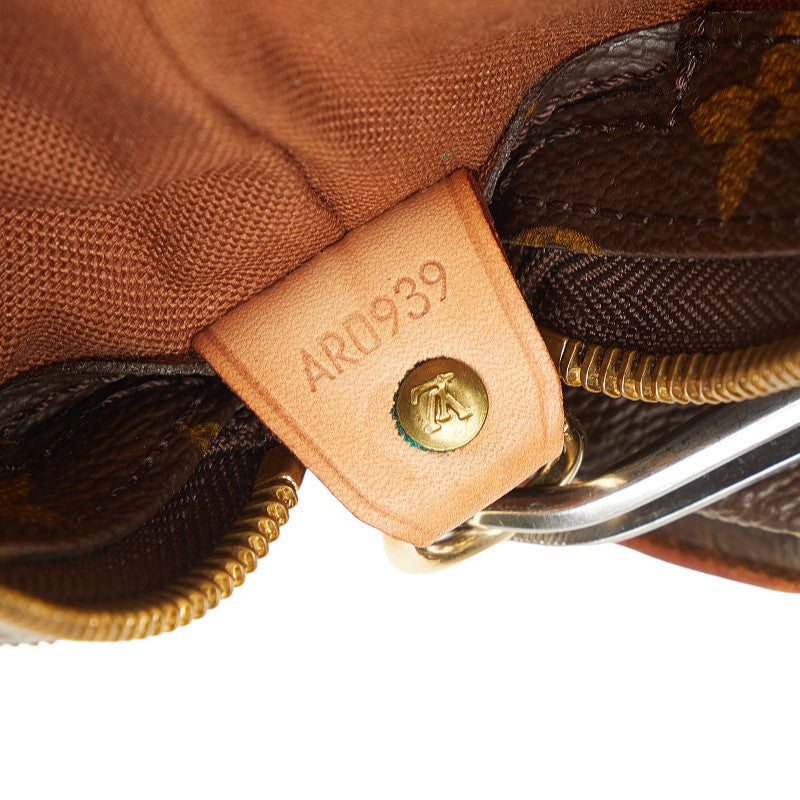 Louis Vuitton Monogram Cabaret Shoulder Bag M51151 Brown PVC Leather  Louis Vuitton