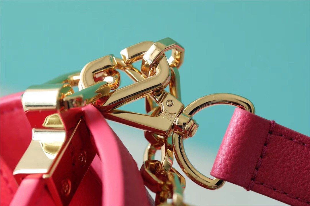 LV Mini Dauphine Monogram GlamIuo Pink For Women,  Shoulder And Crossbody Bags 7.9in/20cm LV M20747