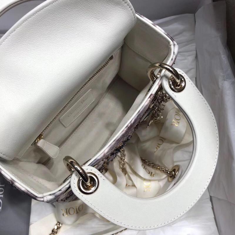 GLAMI MeGLAMIum Lady JarGLAMIn De MiGLAMI Bag Multicolor Beige Black For Women 9.5in/24cm CD