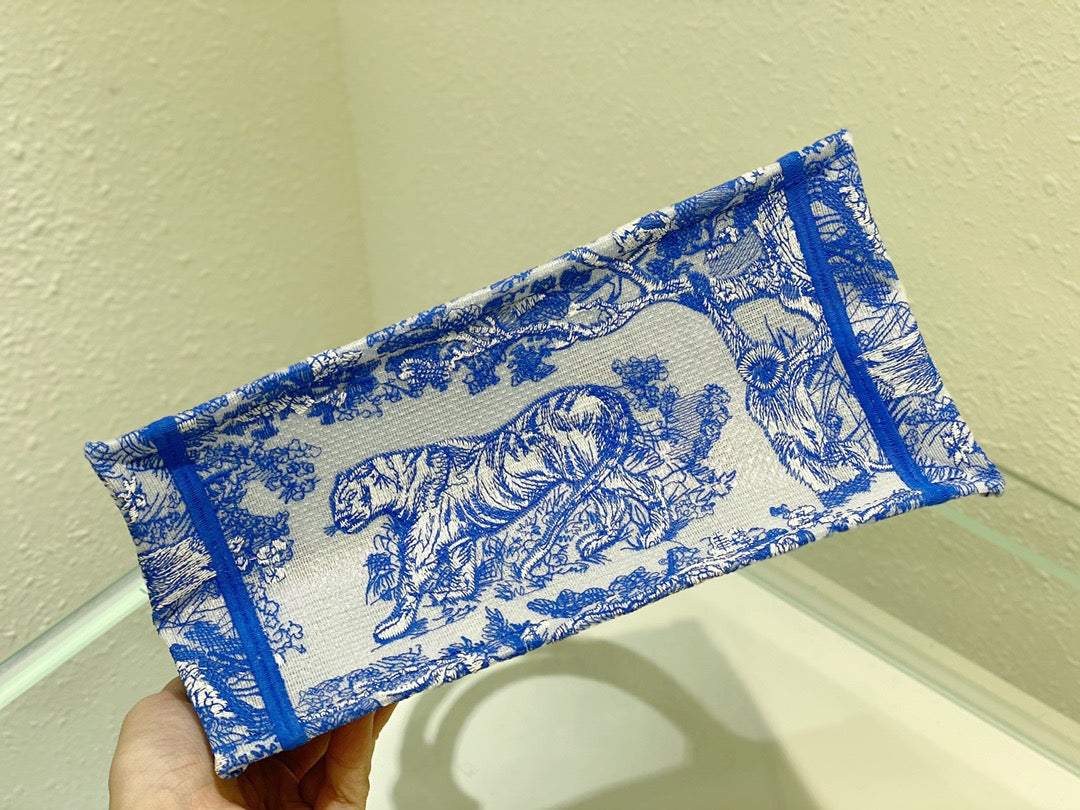 GLAMI Small Book Tote Blue, For Women, WomenÃ¢â‚¬â„¢s Handbags 26.5cm/10.5in CD M1265ZRVJ_M808
