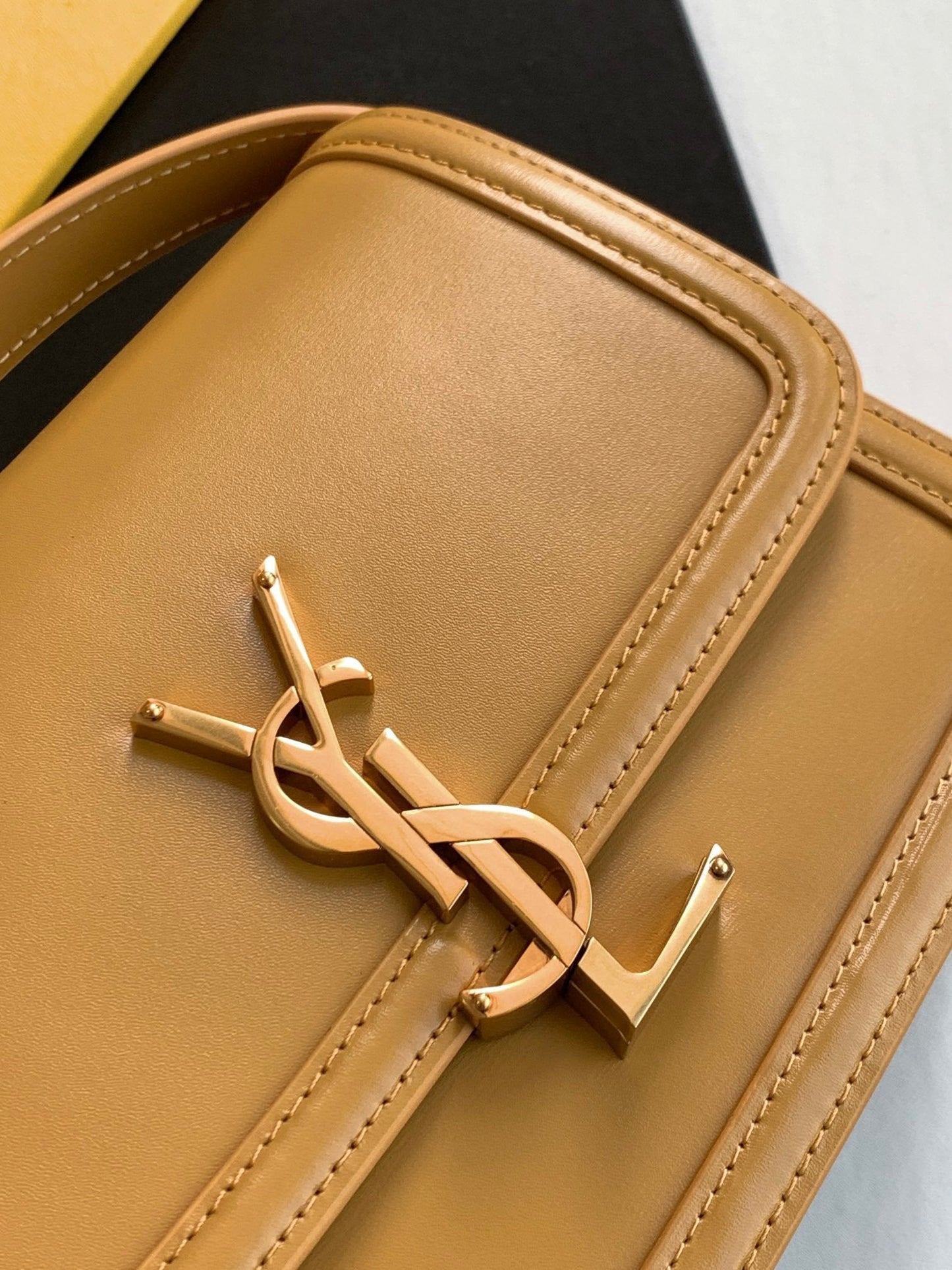 GLAMI Solferino Small Satchel Bag Brown In Box 7.4in/19cm YSl