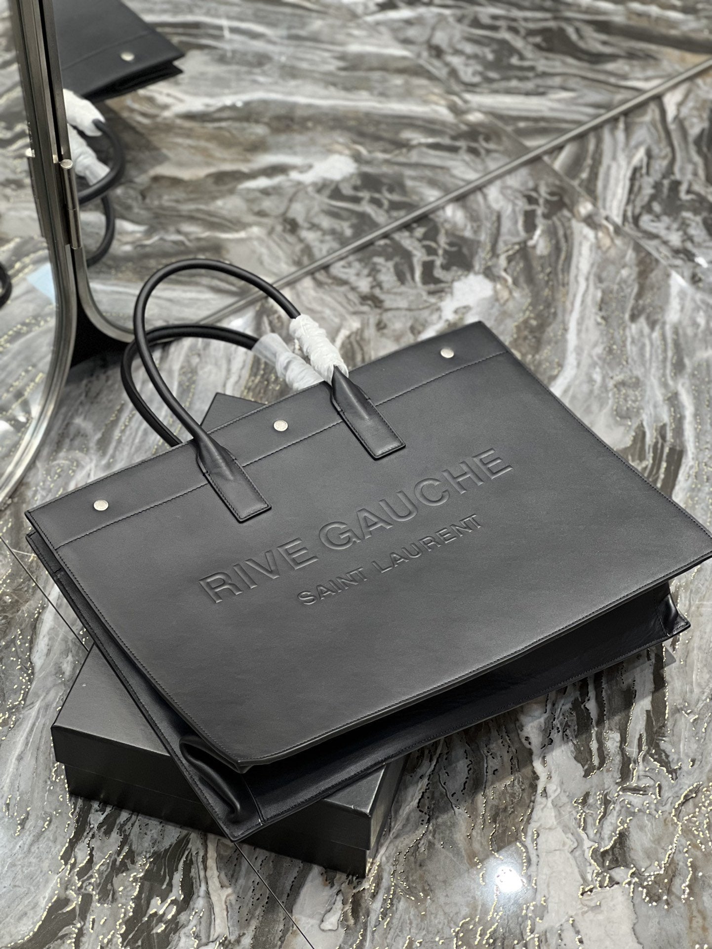 GLAMI Rive Gauche Tote Bag In Black For Women 18.9in/48cm YSL 587273CWTFE1000