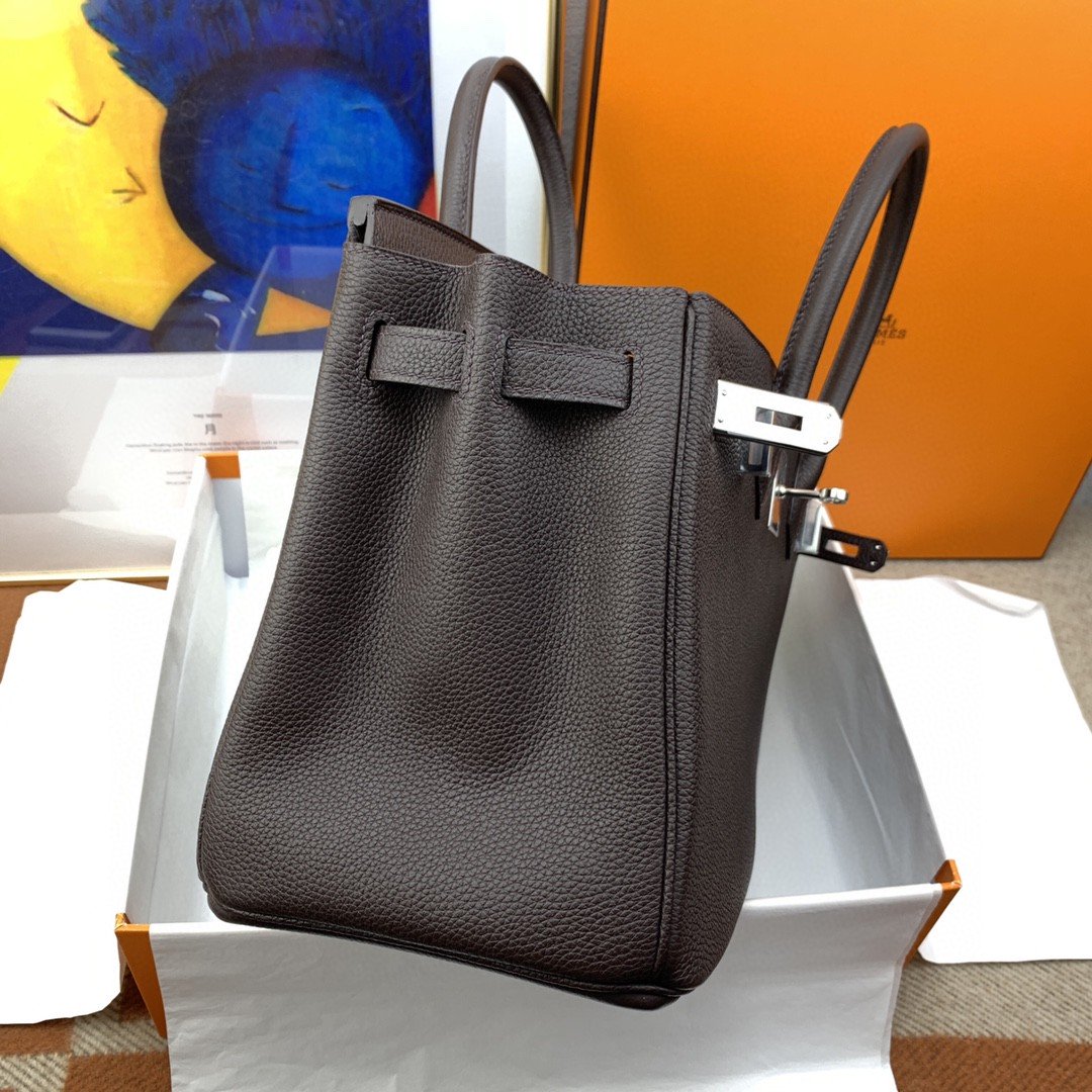 GLAMI Birkin 30 Togo Dark Grey Bag Silver Hardware For Women, WomenÃ¢â‚¬â„¢s Handbags 11.8in/30cm