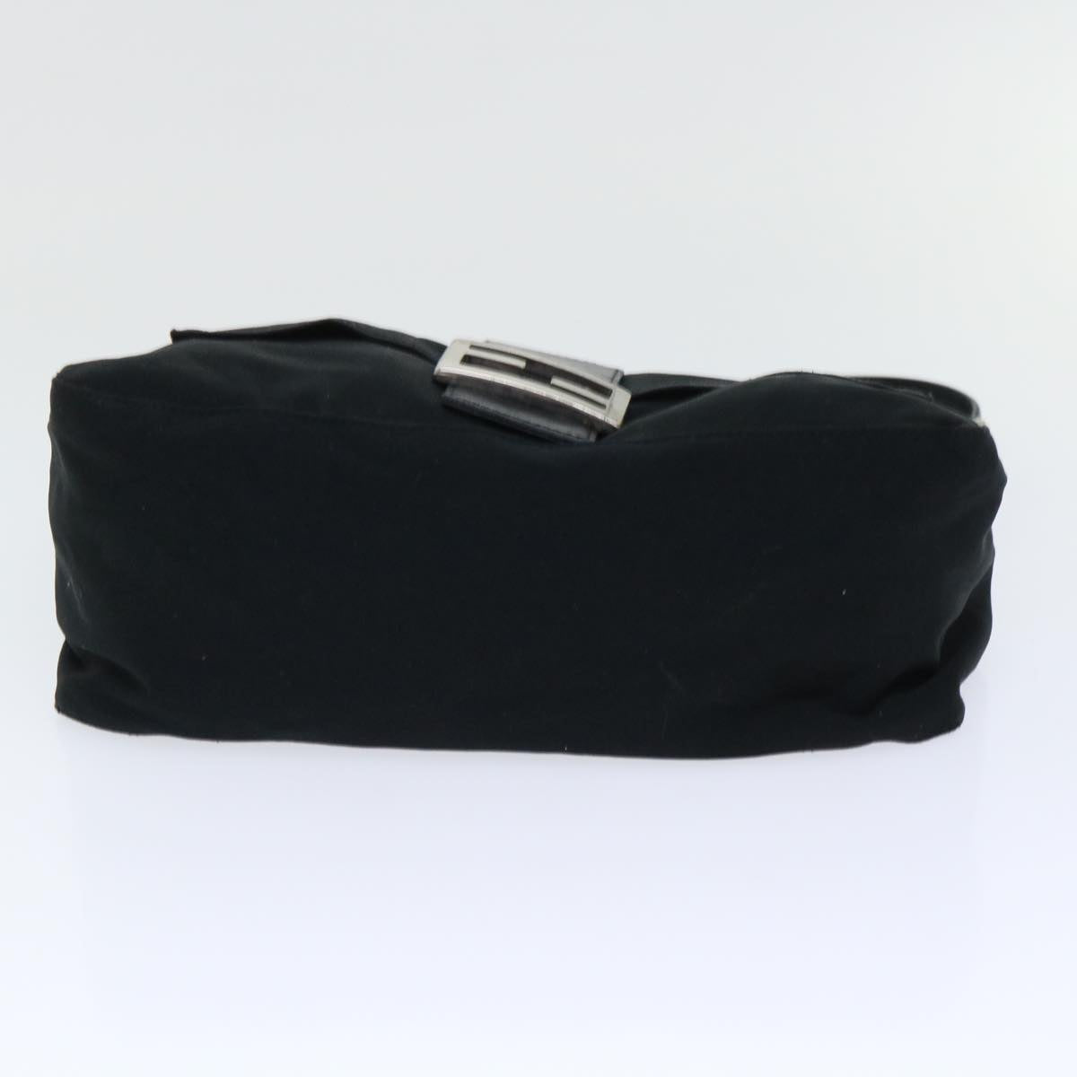 FENDI Mamma Baguette Shoulder Bag Nylon Black 50146