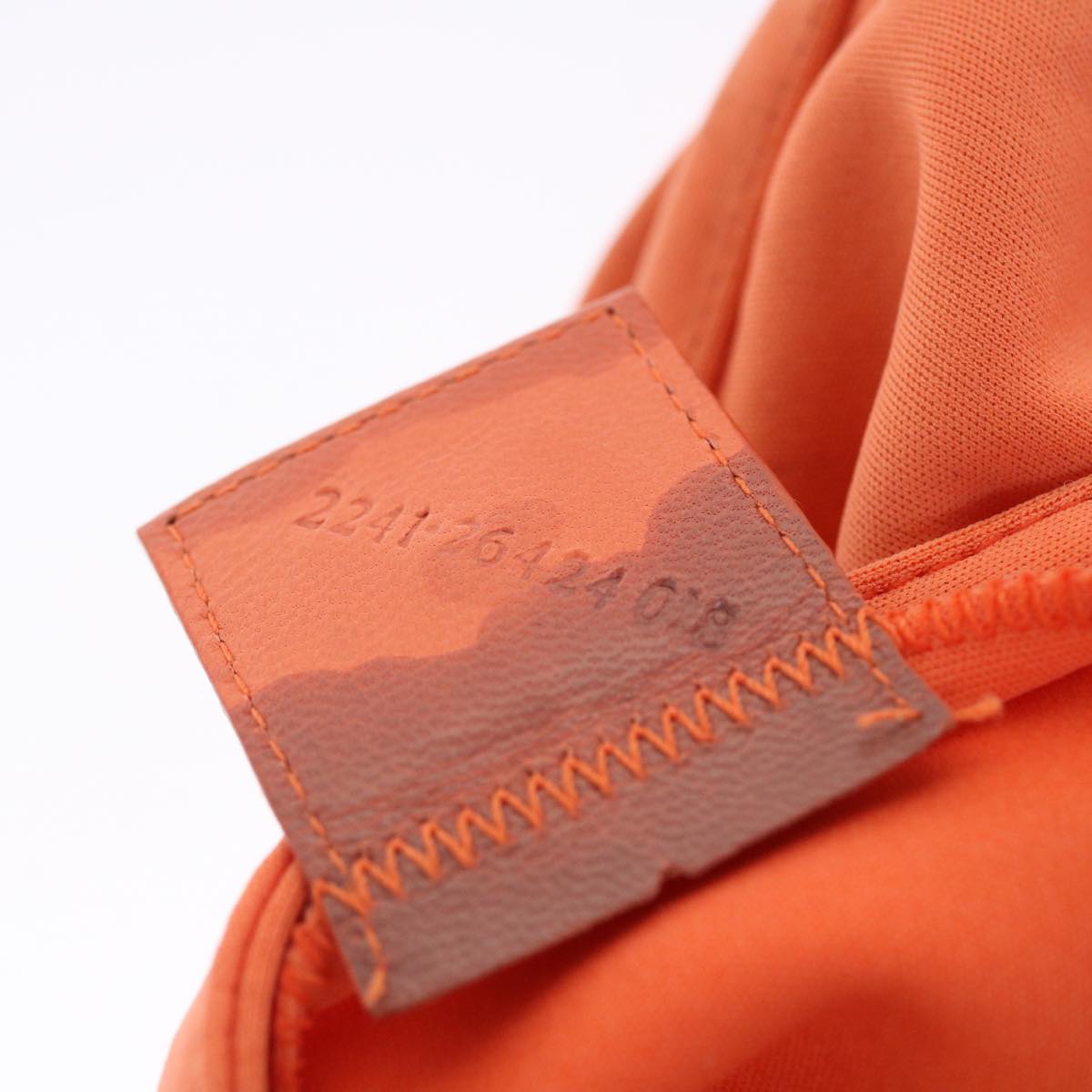FENDI Mamma Baguette Shoulder Bag Nylon Orange 50148
