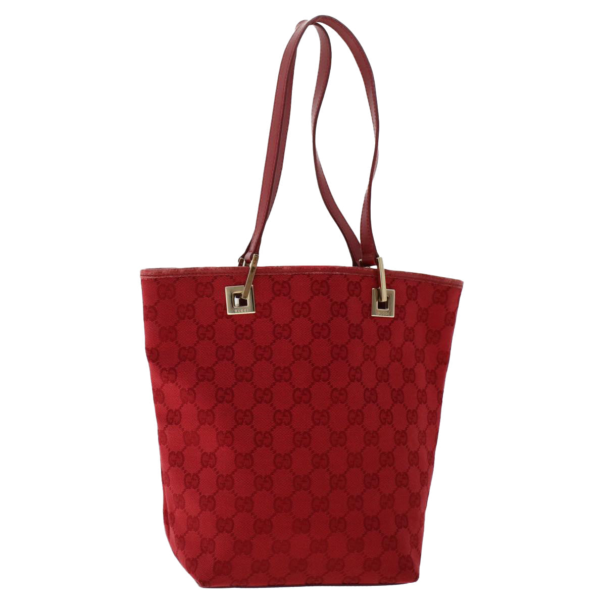 GUCCI GG Canvas Hand Bag Red 0021099 50163