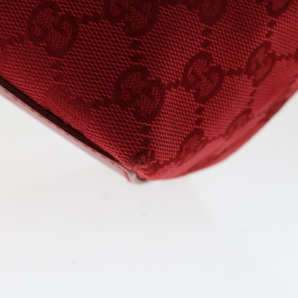 GUCCI GG Canvas Hand Bag Red 0021099 50163
