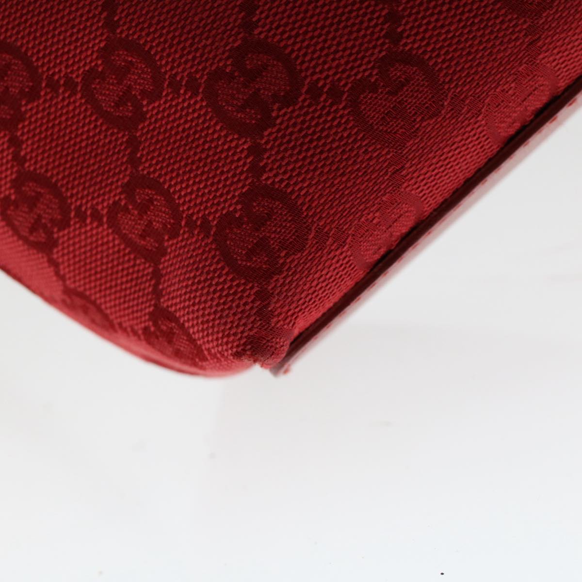 GUCCI GG Canvas Hand Bag Red 0021099 50163
