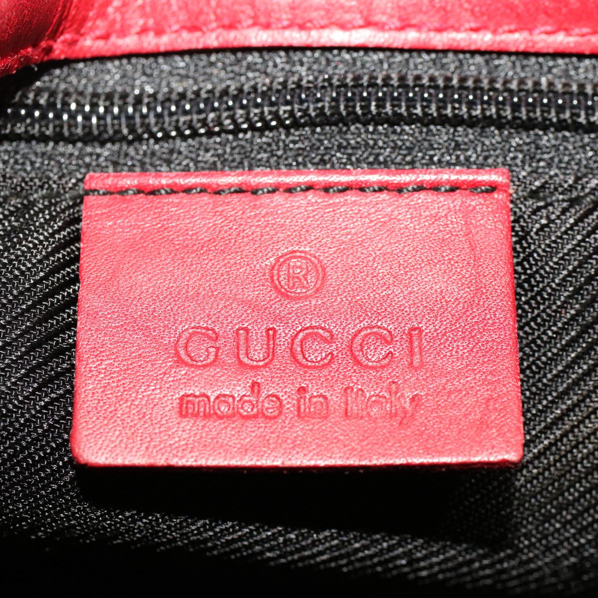 GUCCI GG Canvas Hand Bag Red 0021099 50163