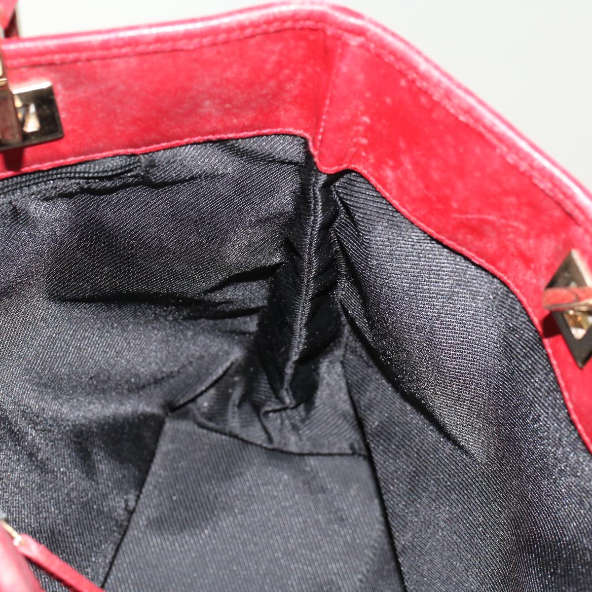 GUCCI GG Canvas Hand Bag Red 0021099 50163