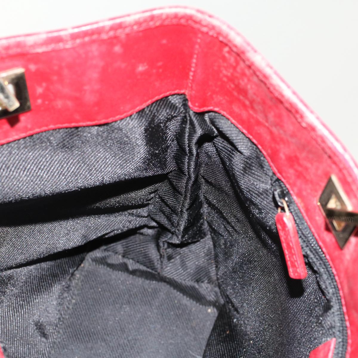 GUCCI GG Canvas Hand Bag Red 0021099 50163