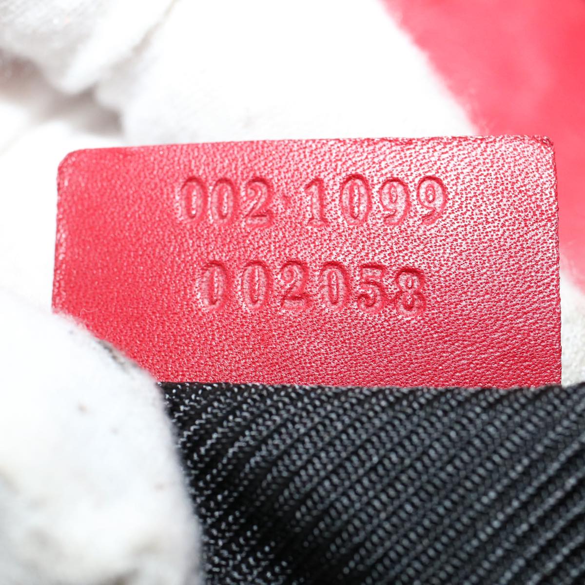 GUCCI GG Canvas Hand Bag Red 0021099 50163
