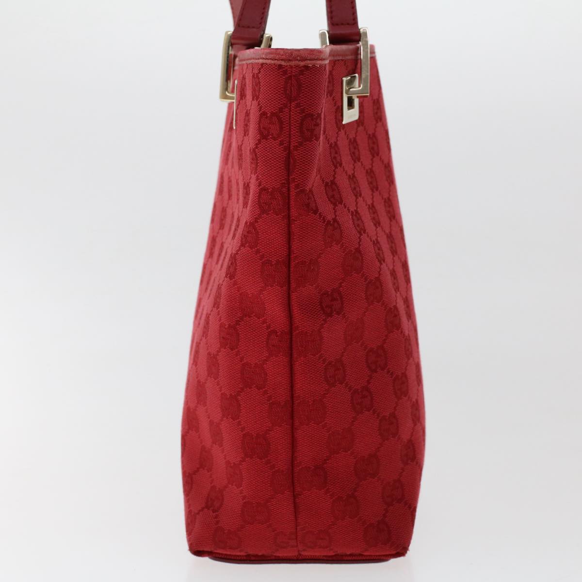 GUCCI GG Canvas Hand Bag Red 0021099 50163