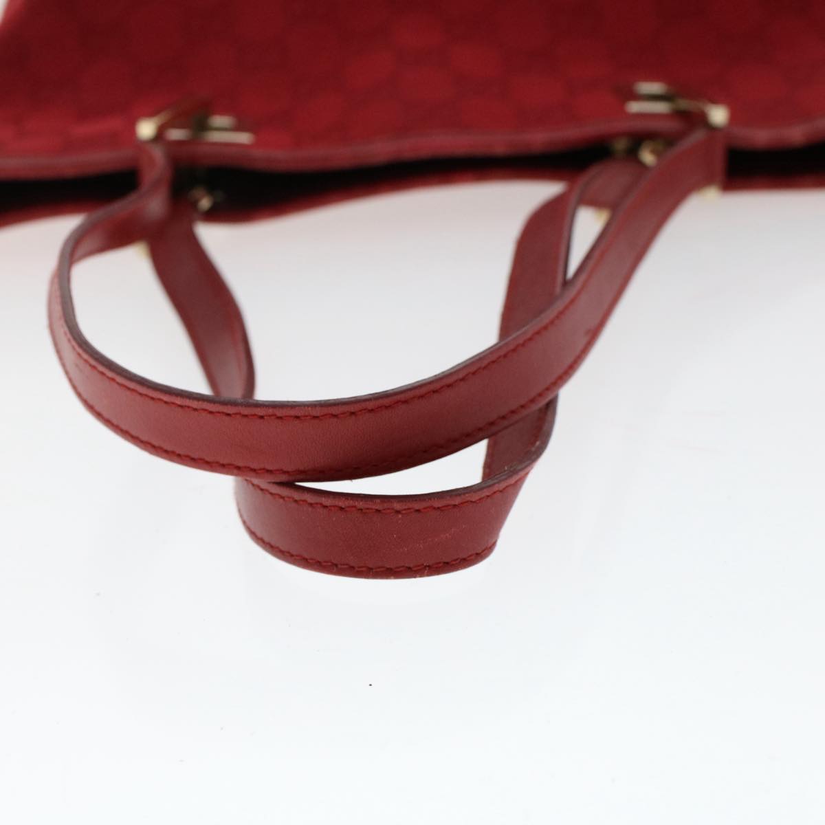 GUCCI GG Canvas Hand Bag Red 0021099 50163