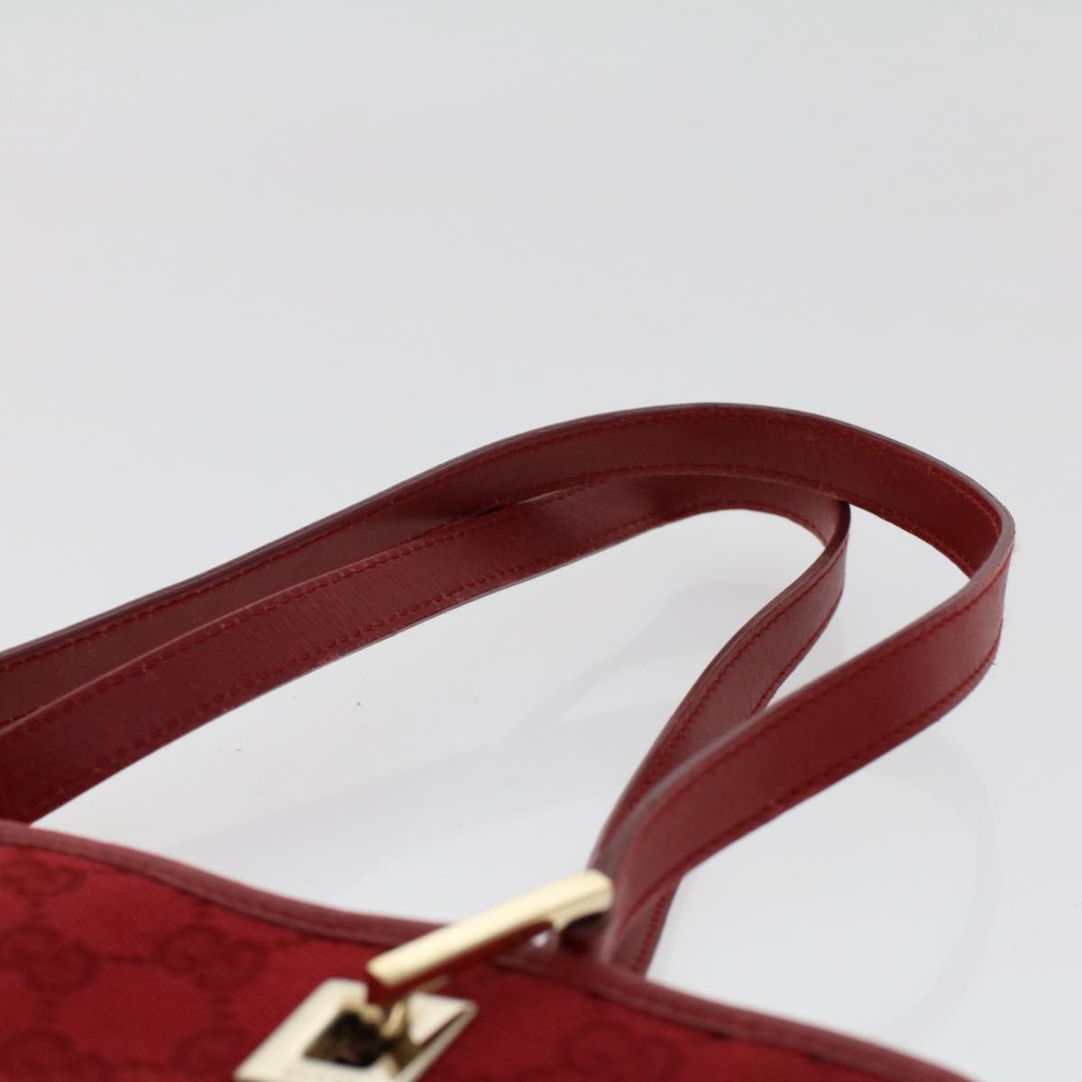 GUCCI GG Canvas Hand Bag Red 0021099 50163
