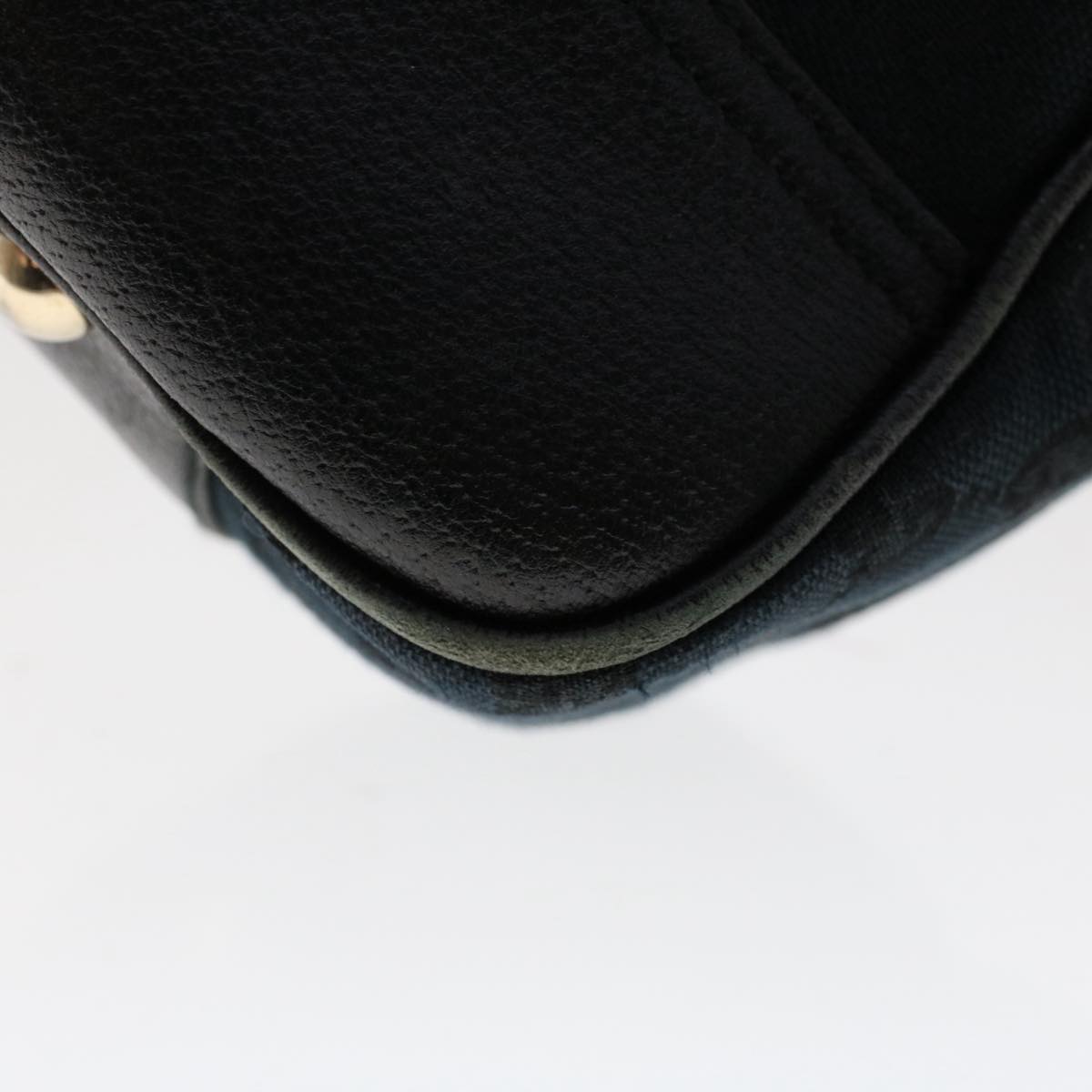 GUCCI GG Canvas Sherry Line Tote Bag Black Red Navy 163805 50171