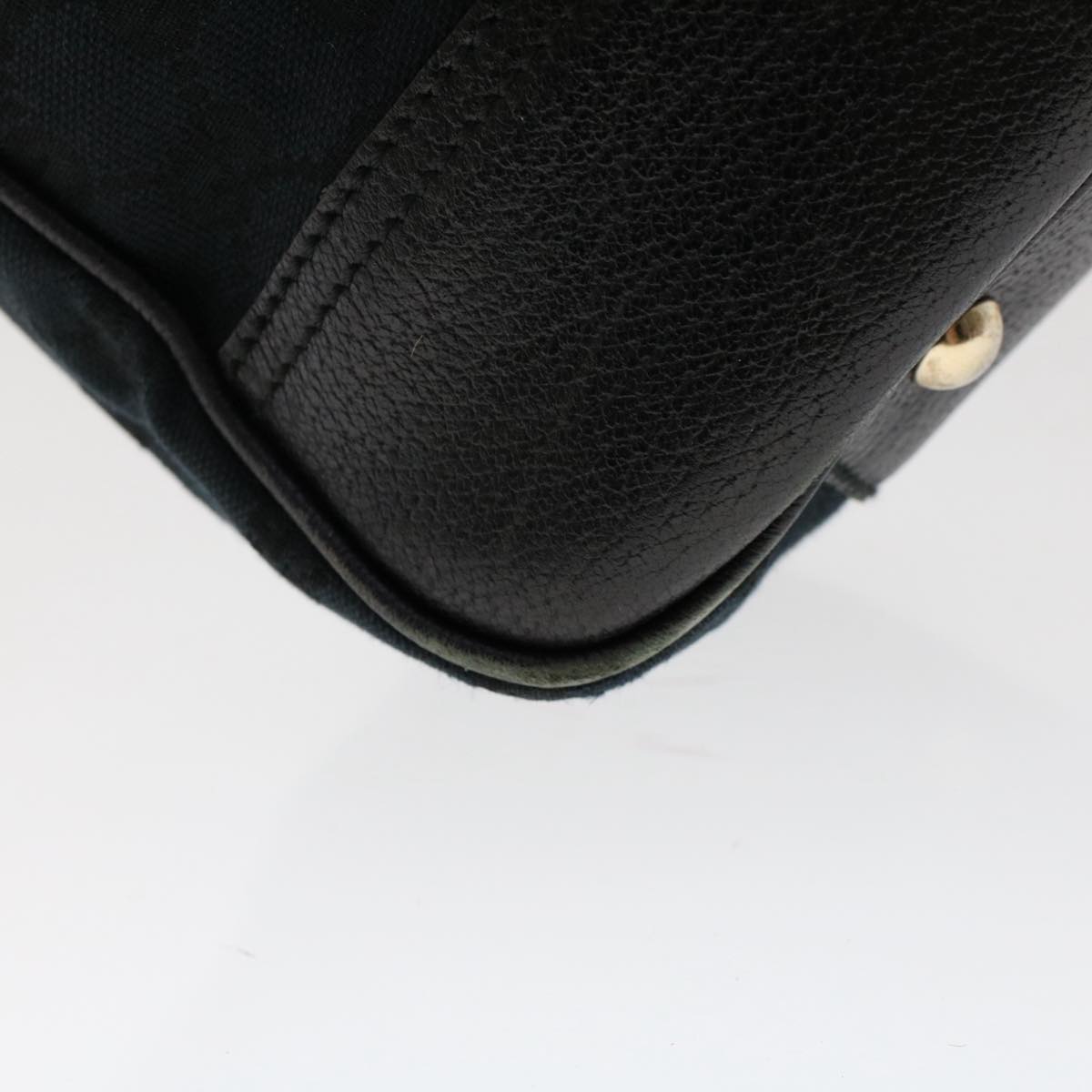GUCCI GG Canvas Sherry Line Tote Bag Black Red Navy 163805 50171