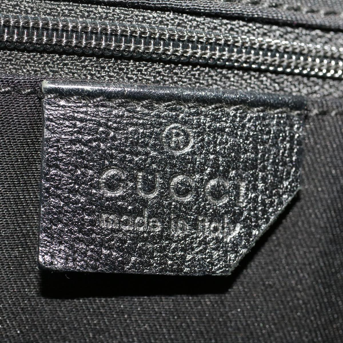 GUCCI GG Canvas Sherry Line Tote Bag Black Red Navy 163805 50171