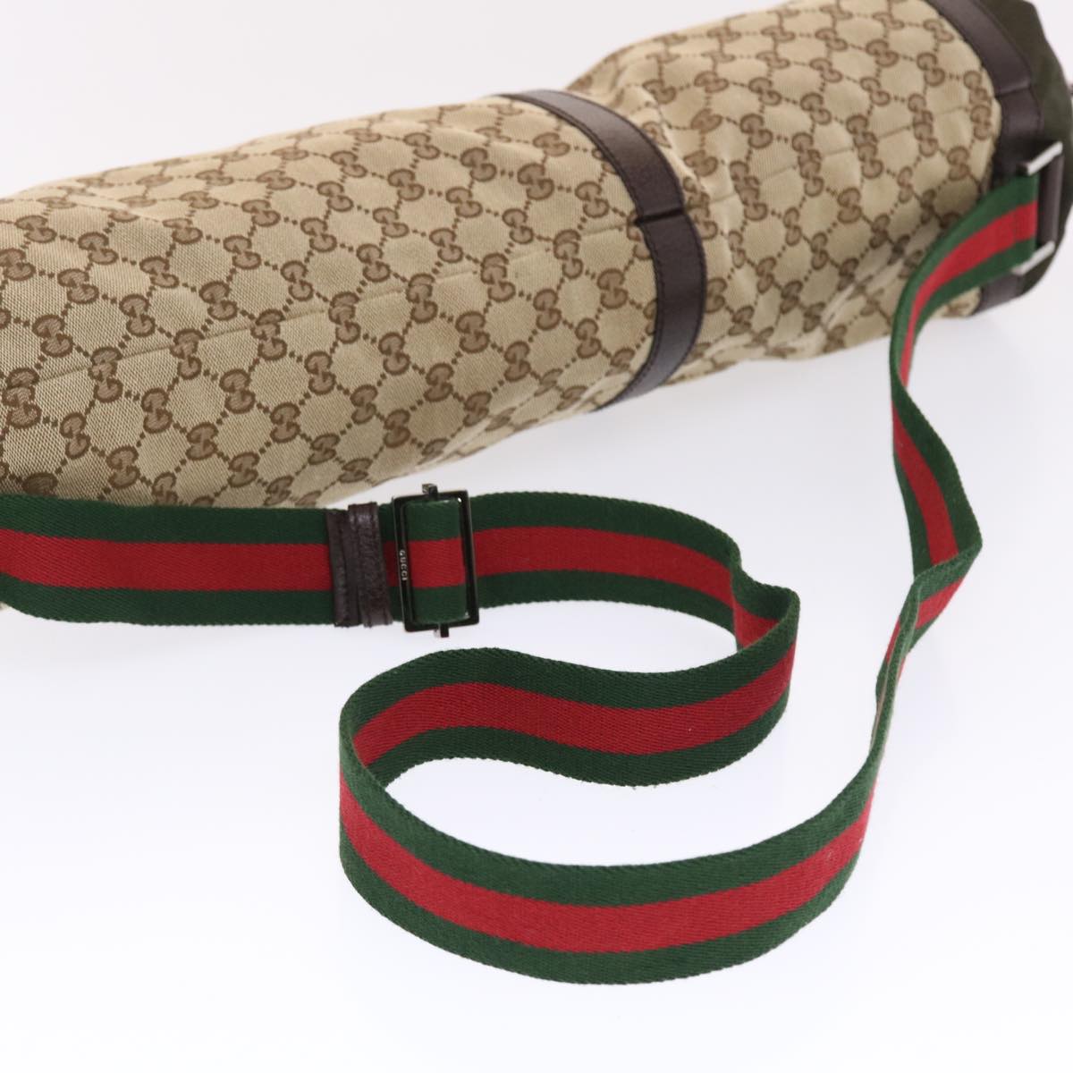 GUCCI GG Canvas Web Sherry Line Shoulder Bag & Yoga Mat 63""x25.6"" 50207A