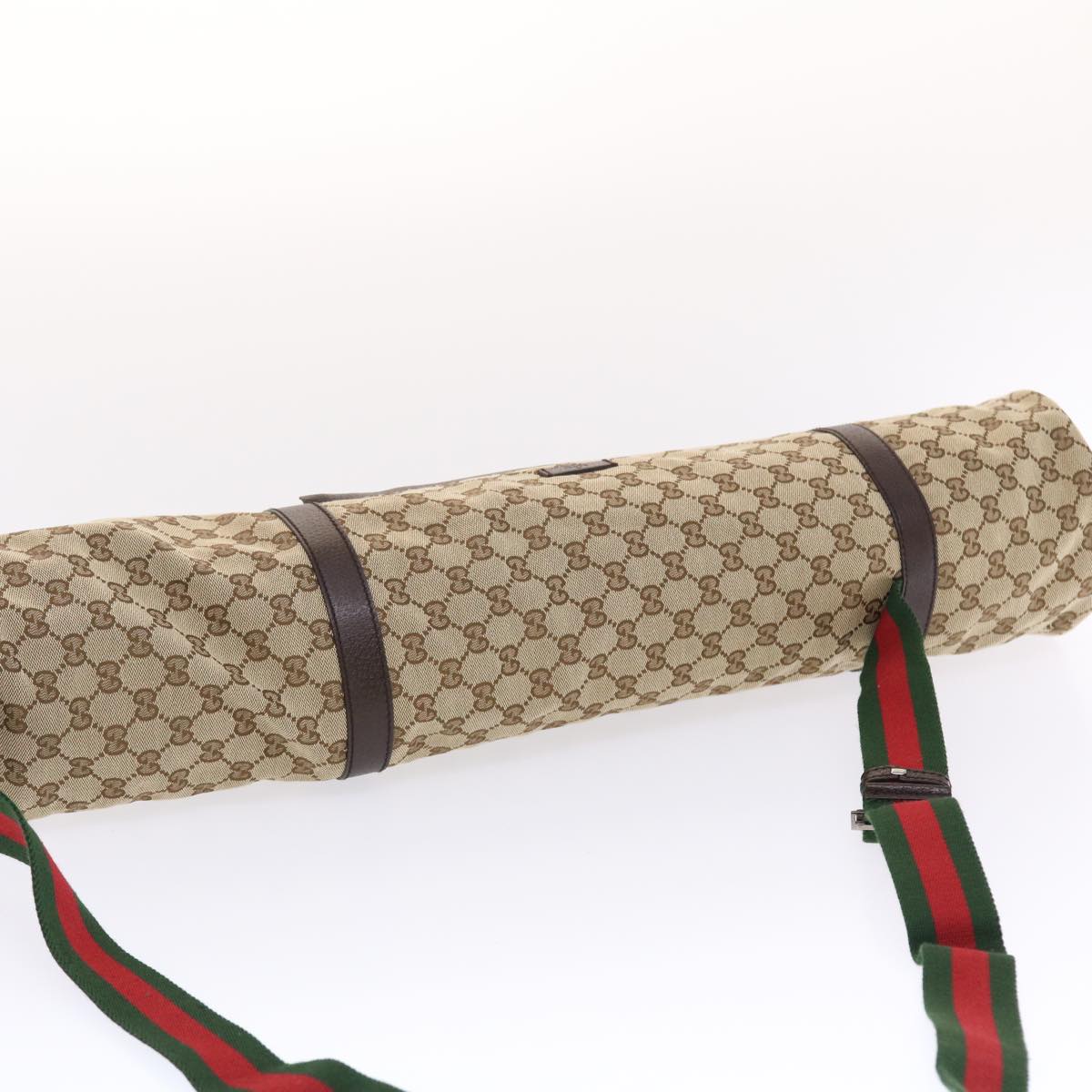 GUCCI GG Canvas Web Sherry Line Shoulder Bag & Yoga Mat 63""x25.6"" 50207A