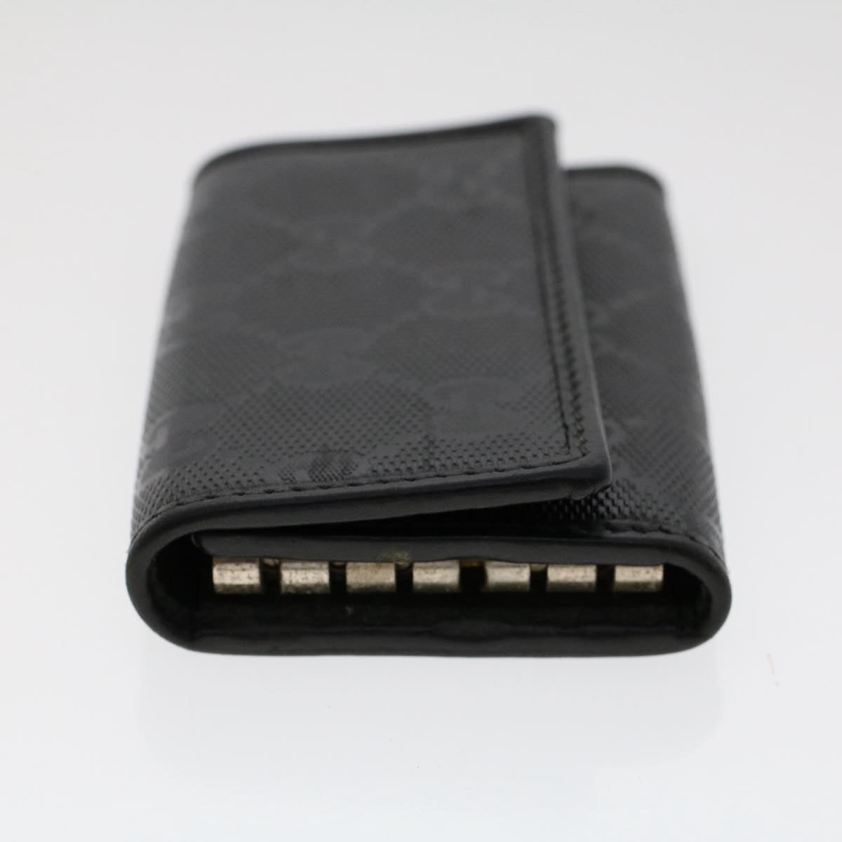 GUCCI GG Canvas Key Case Black 138093 50222