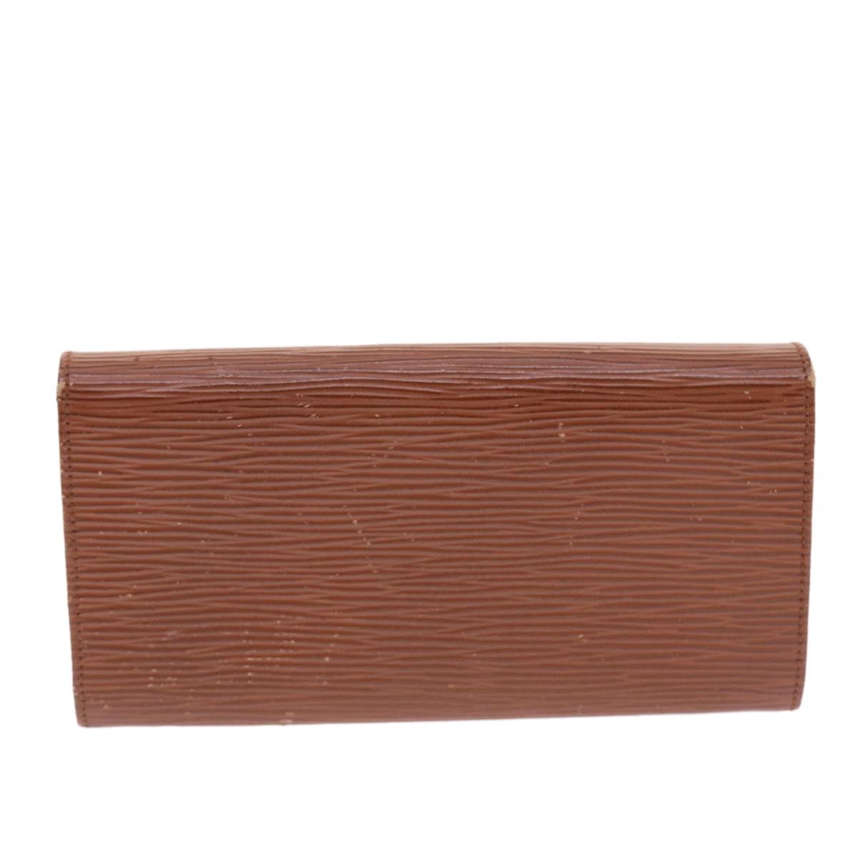 FENDI Long Wallet Leather Brown 50286