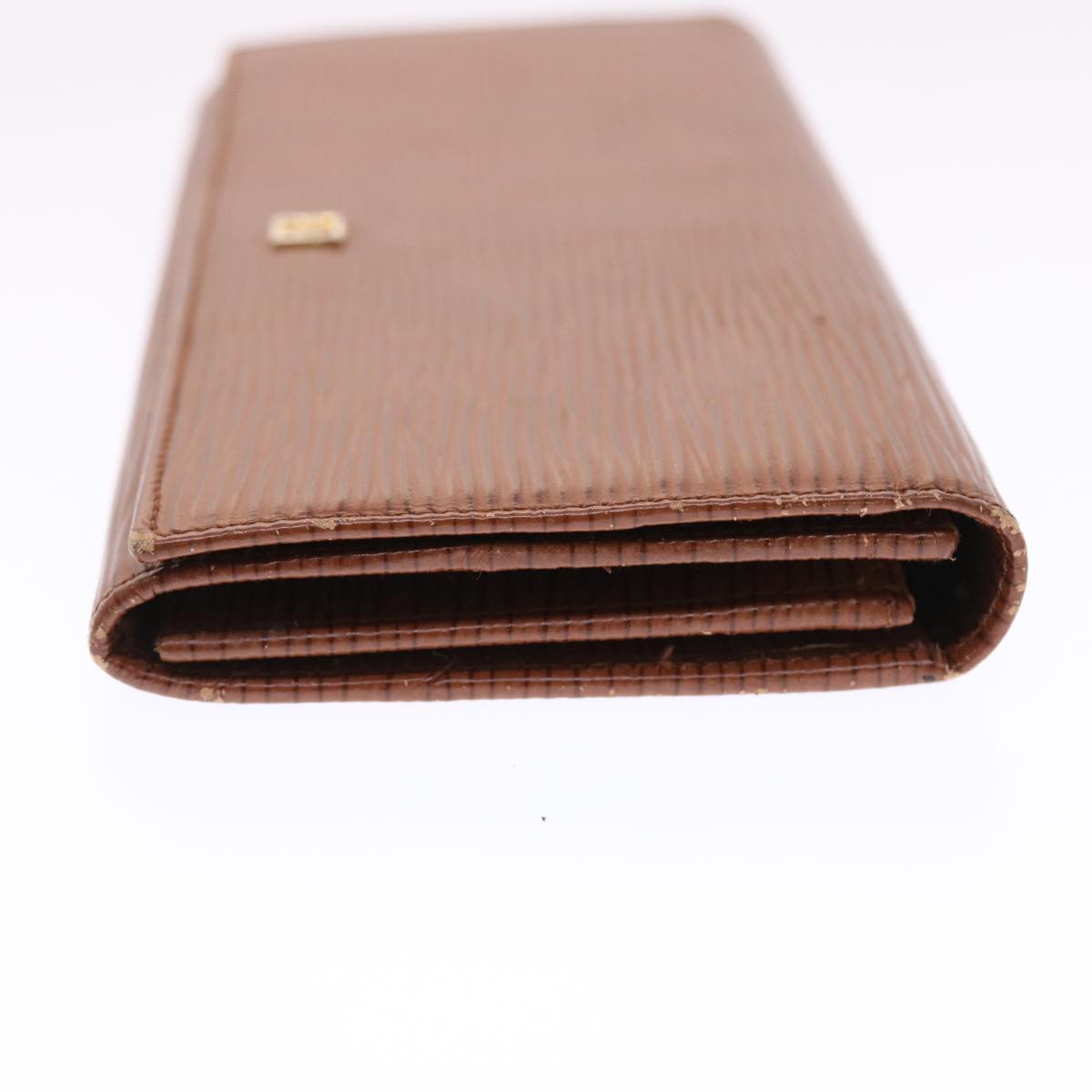 FENDI Long Wallet Leather Brown 50286
