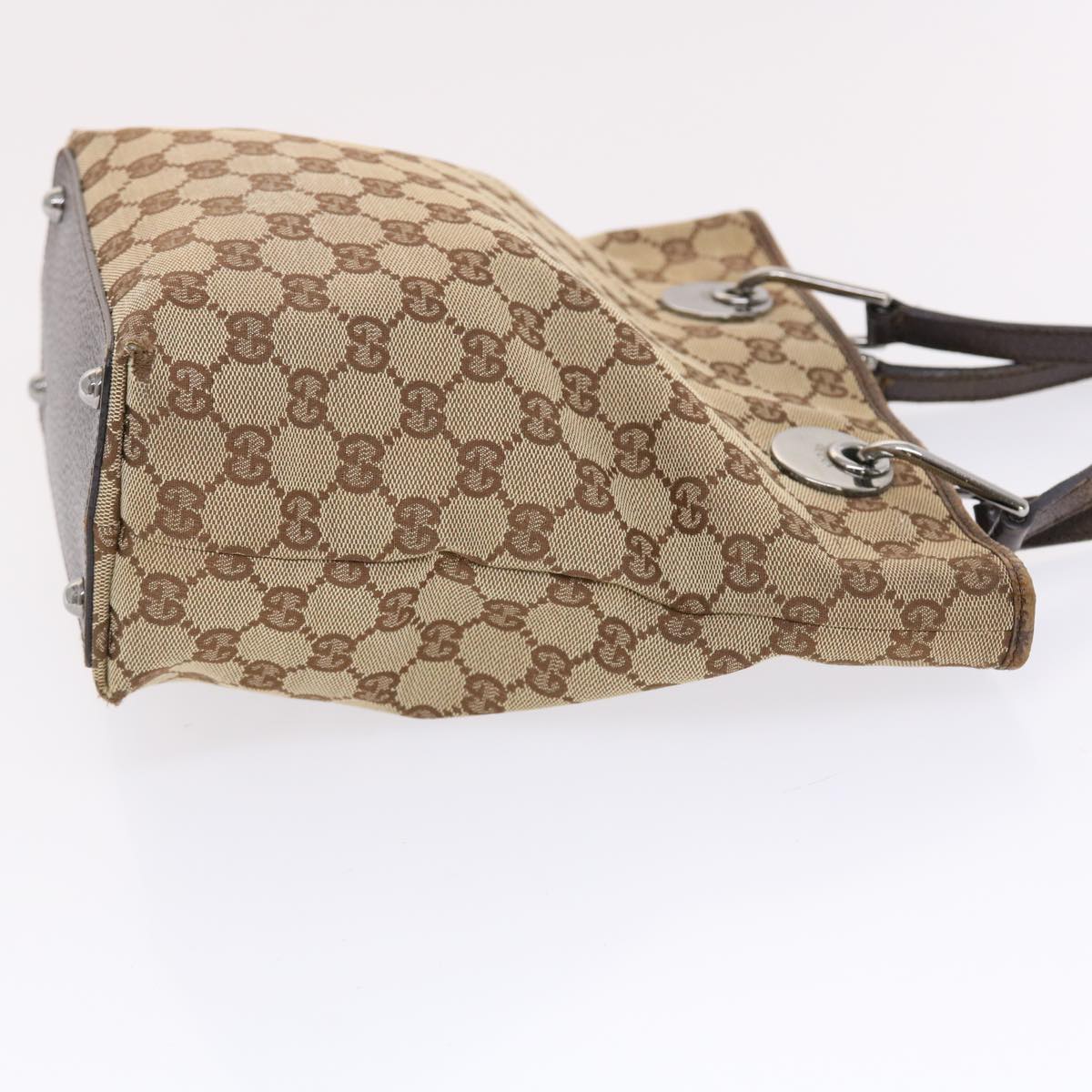 GUCCI GG Canvas Hand Bag Beige Brown 50409