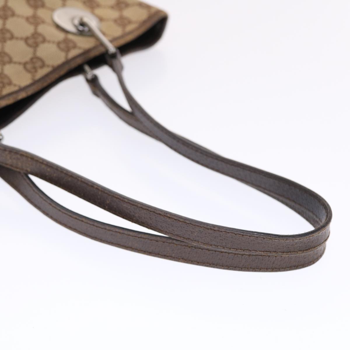 GUCCI GG Canvas Hand Bag Beige Brown 50409