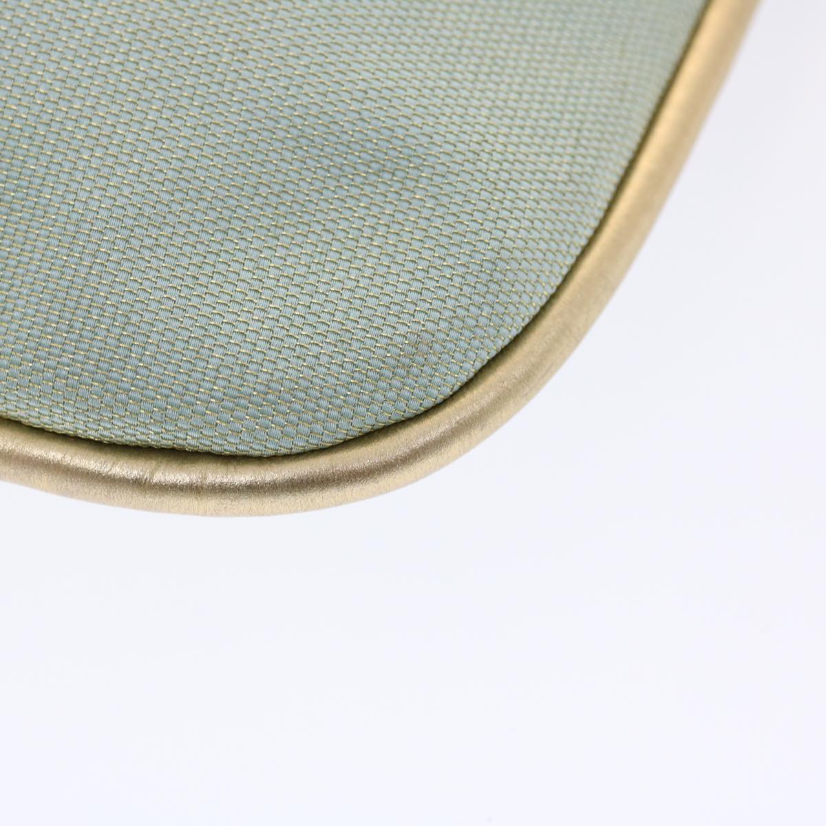 GUCCI Sherry Line Shoulder Bag Light Blue Gold 50417