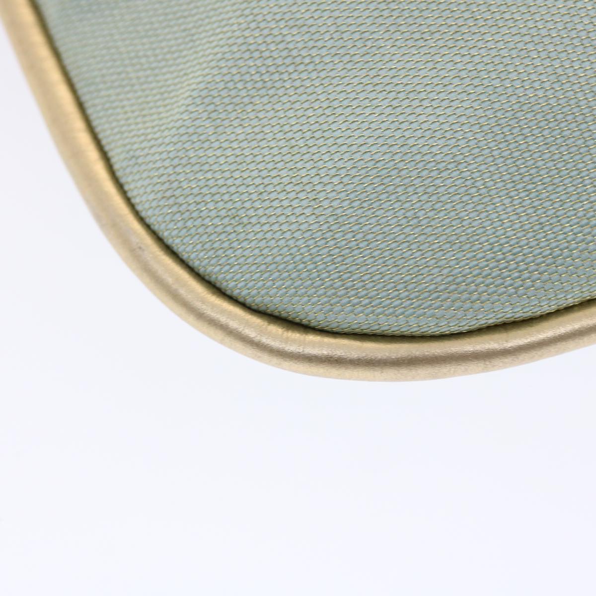 GUCCI Sherry Line Shoulder Bag Light Blue Gold 50417