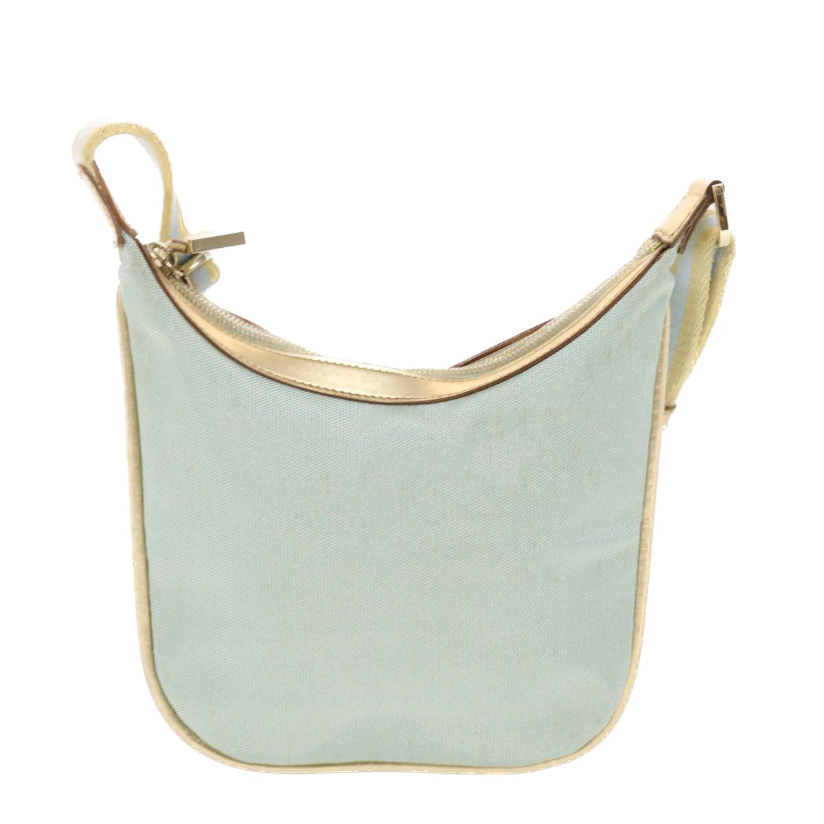 GUCCI Sherry Line Shoulder Bag Light Blue Gold 50417