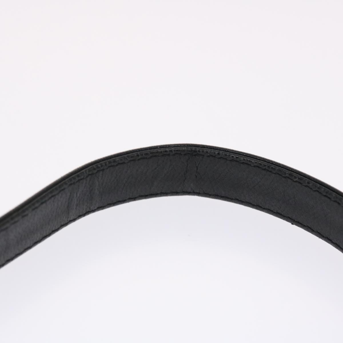 FENDI Mamma Baguette Shoulder Bag Nylon Black 50430