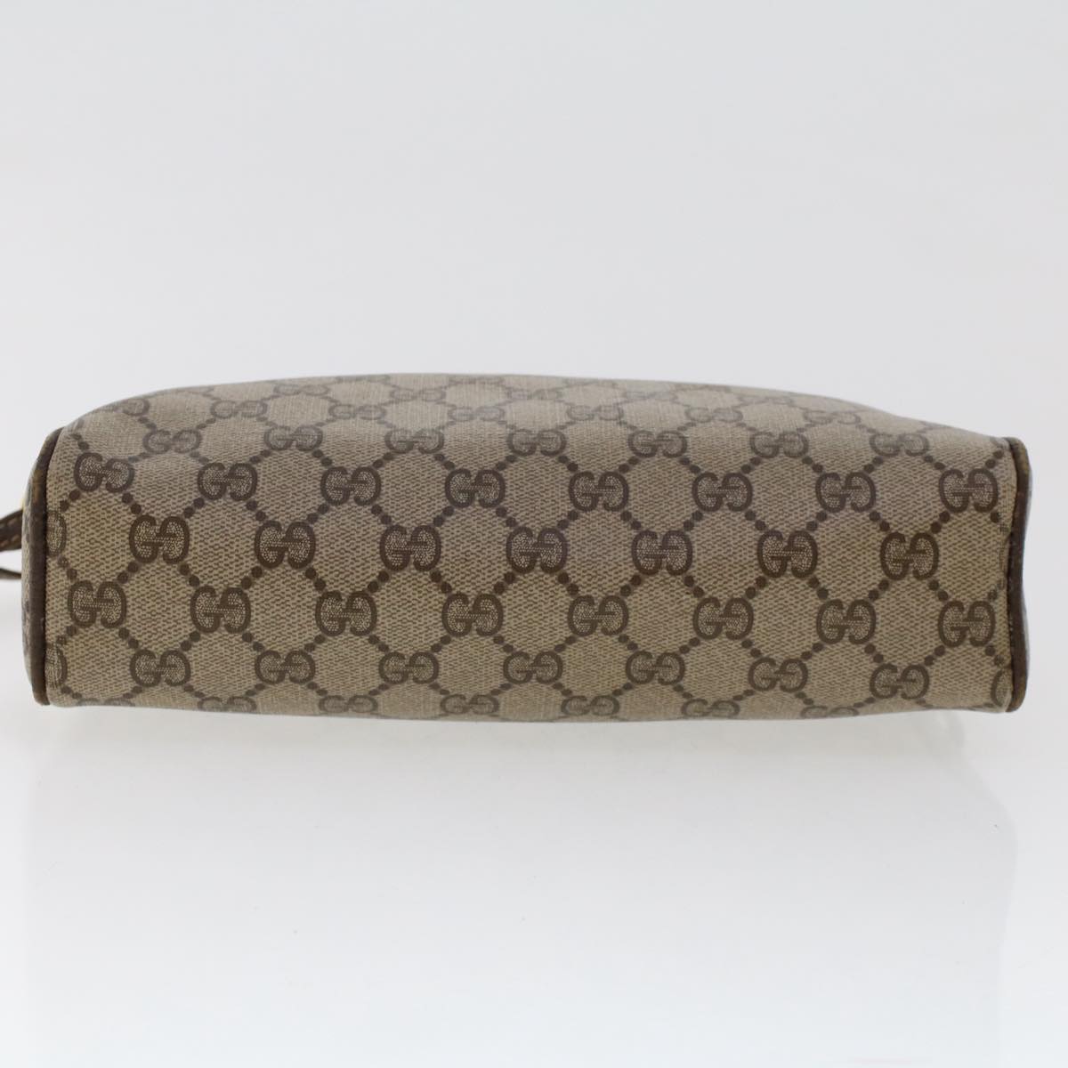 GUCCI GG Canvas Shoulder Bag PVC Leather Beige 50515