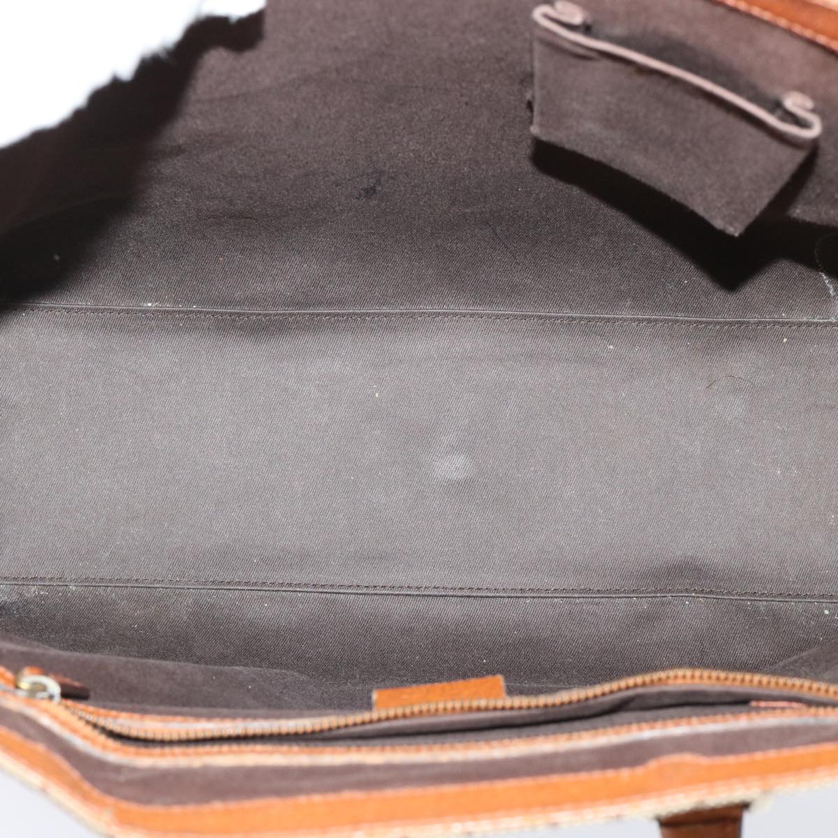 GUCCI GG Canvas Hand Bag Beige Brown 120897 50574