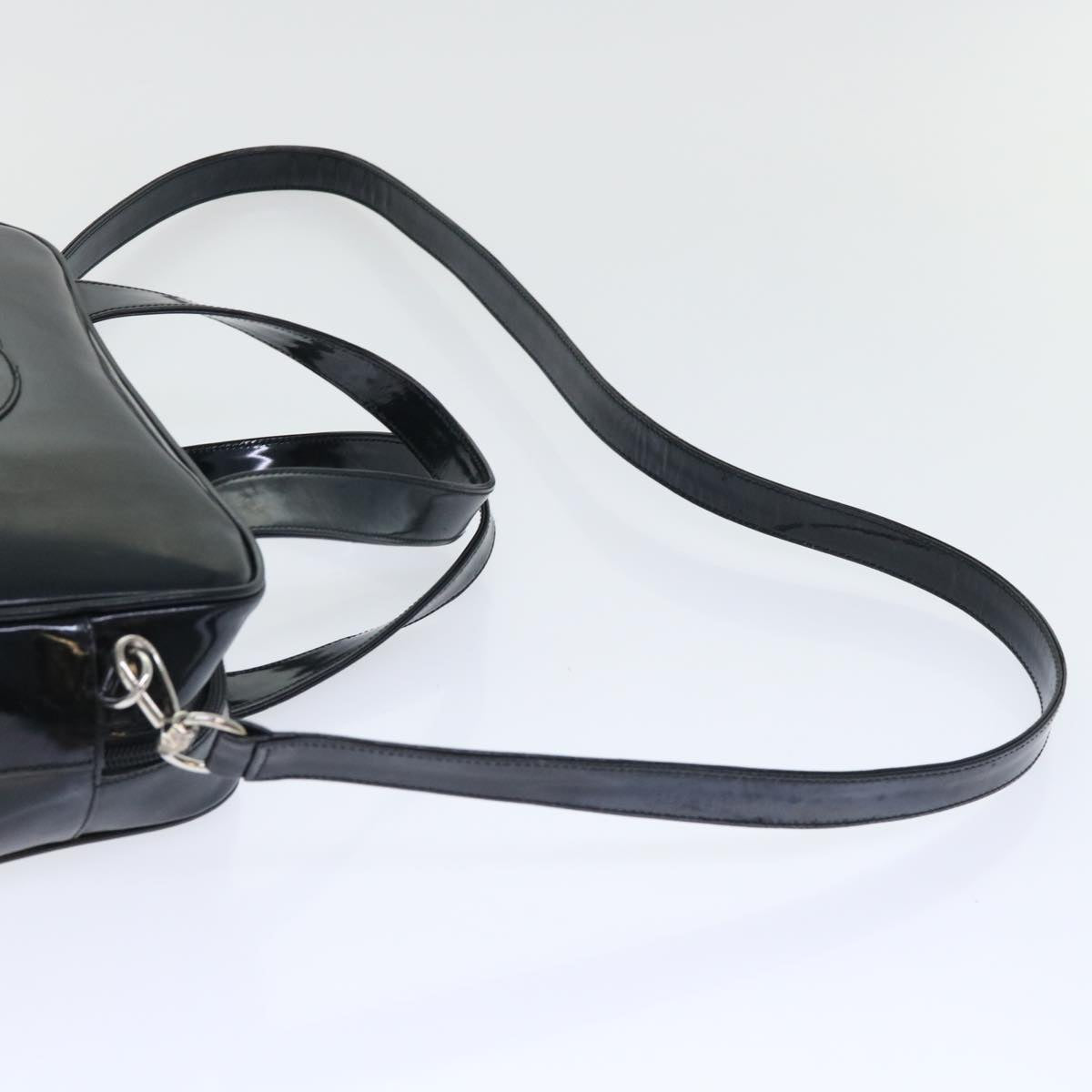 GUCCI Hand Bag Patent leather 2way Black 000.1274.0505 50588