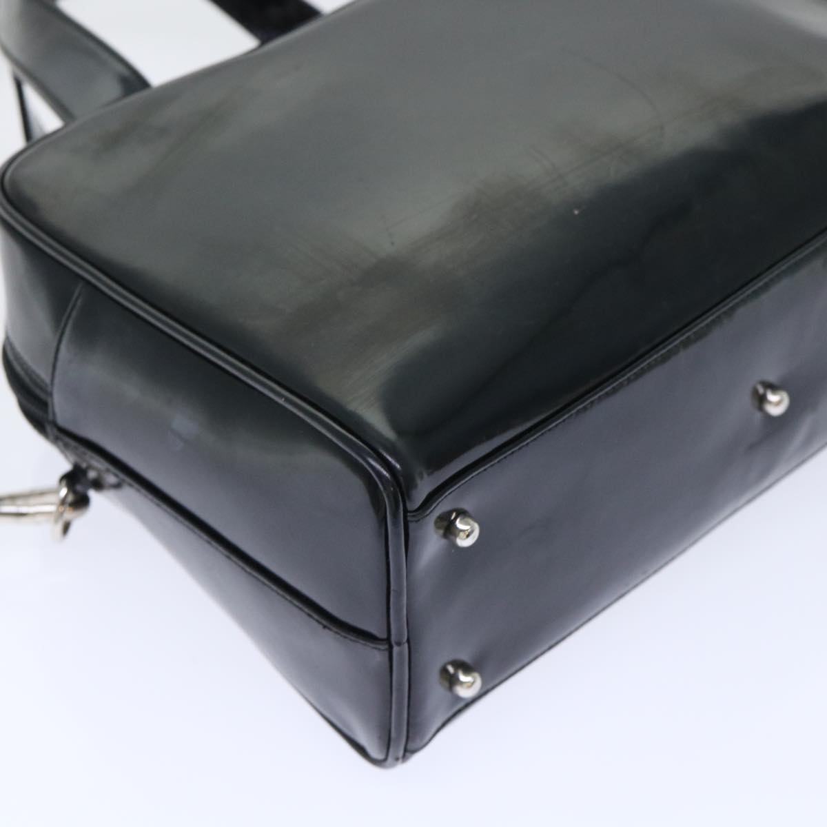GUCCI Hand Bag Patent leather 2way Black 000.1274.0505 50588