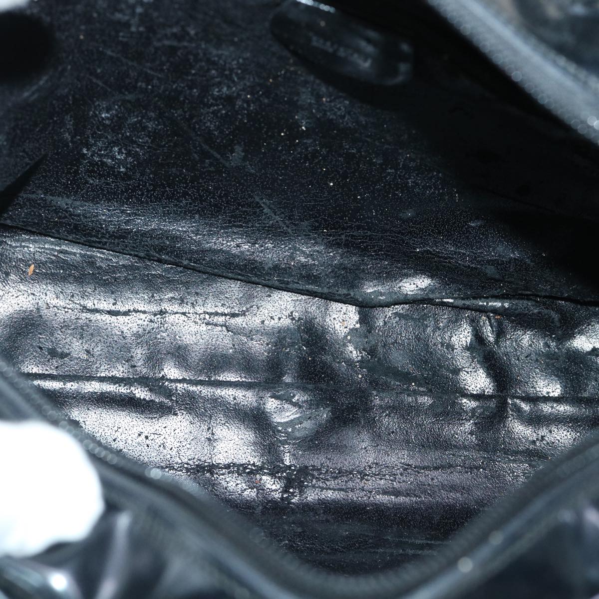 GUCCI Hand Bag Patent leather 2way Black 000.1274.0505 50588