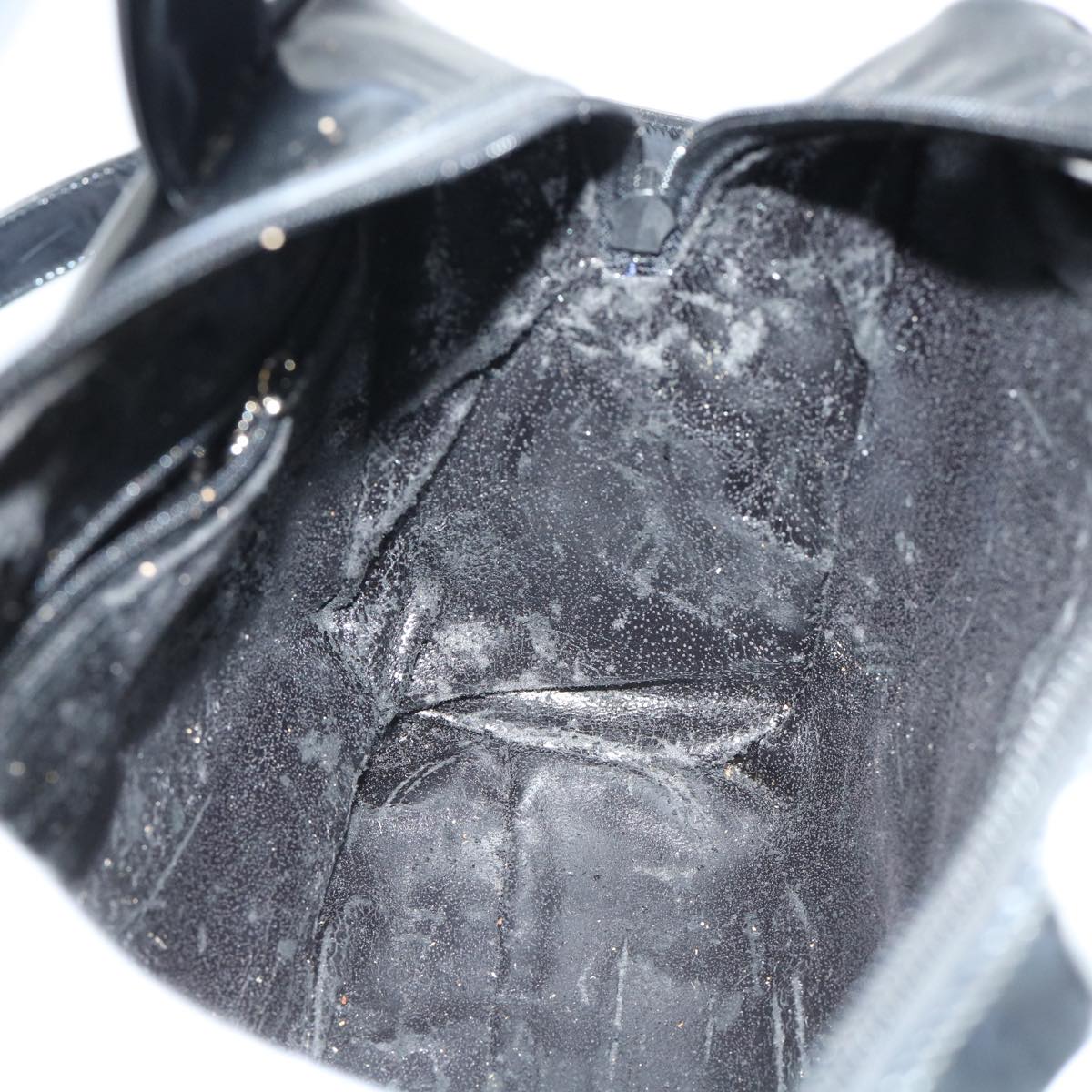 GUCCI Hand Bag Patent leather 2way Black 000.1274.0505 50588