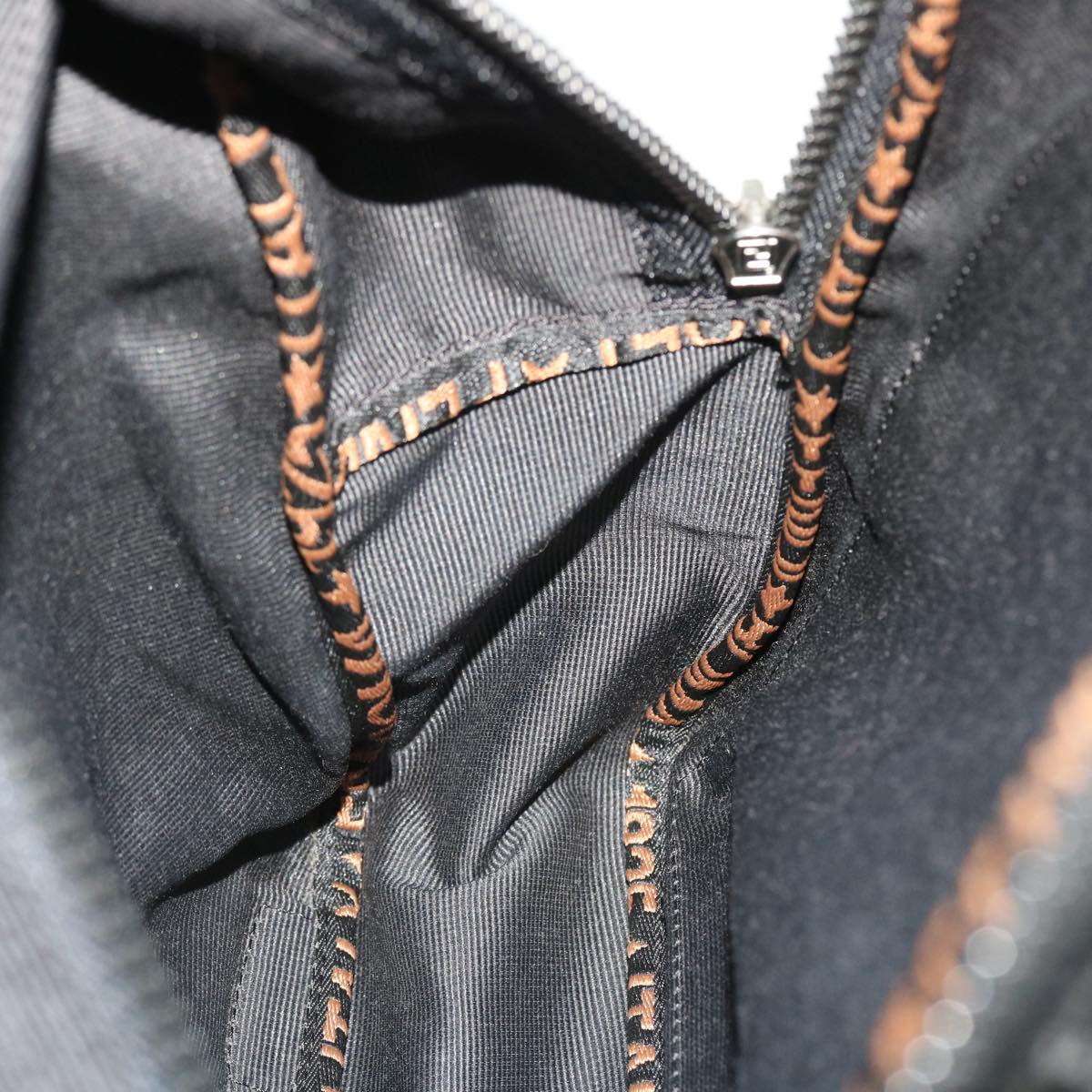 FENDI Backpack Nylon Black 50596
