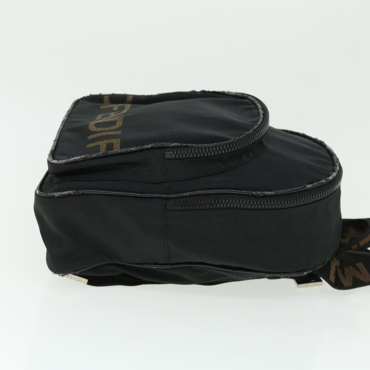 FENDI Backpack Nylon Black 50596