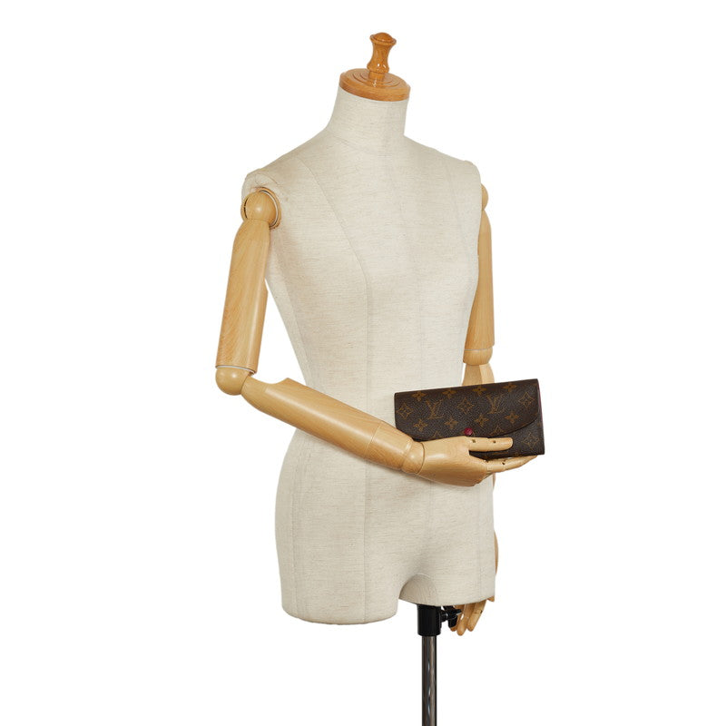 Louis Vuitton Monogram Portfolio — Emily Long Wallet M60697 Fushai Brown PVC Leather  Louis Vuitton