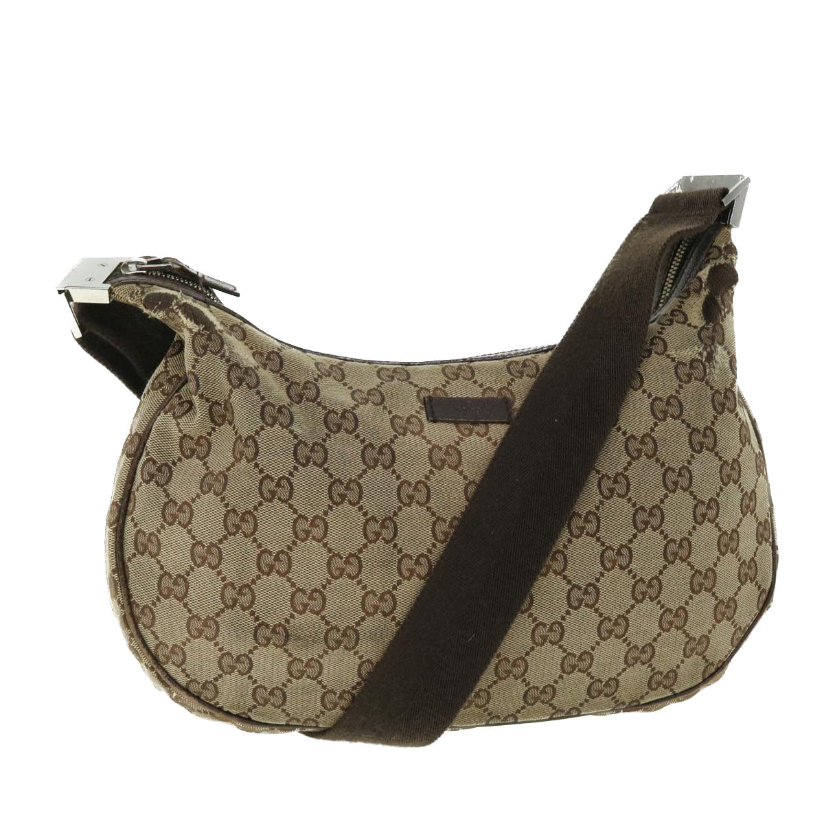 GUCCI GG Canvas Shoulder Bag Beige 122790 50738