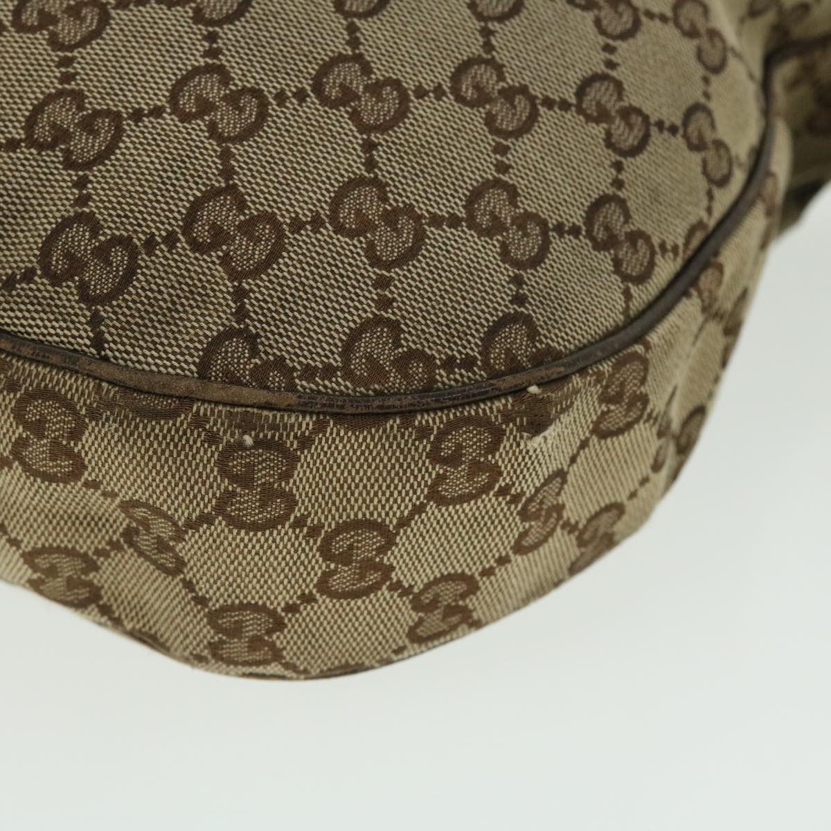 GUCCI GG Canvas Shoulder Bag Beige 122790 50738
