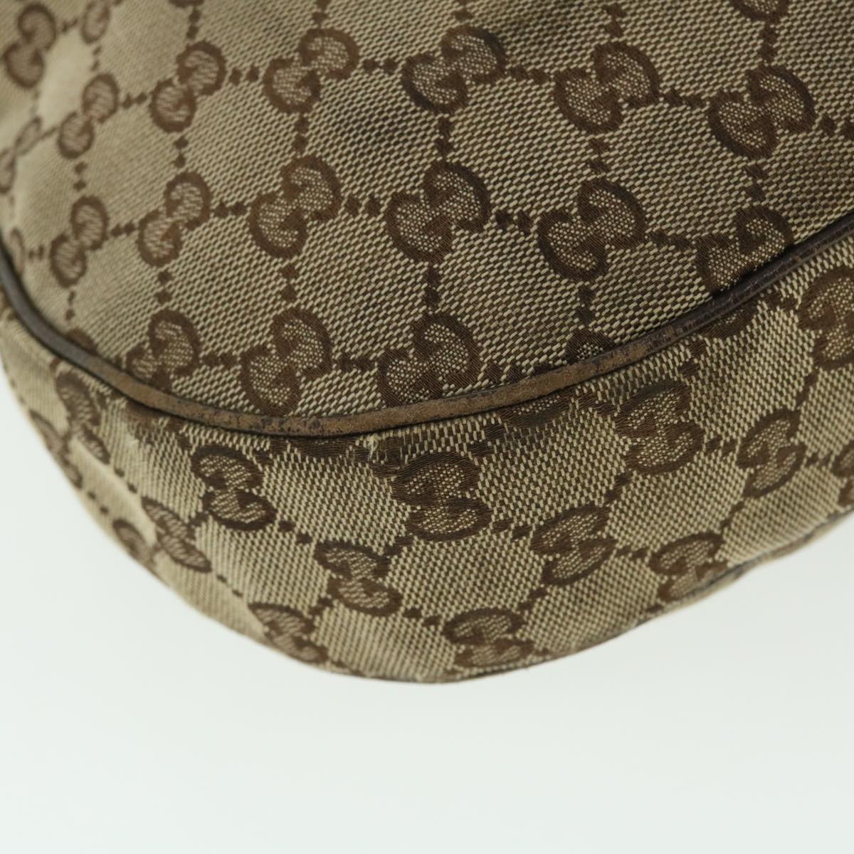 GUCCI GG Canvas Shoulder Bag Beige 122790 50738