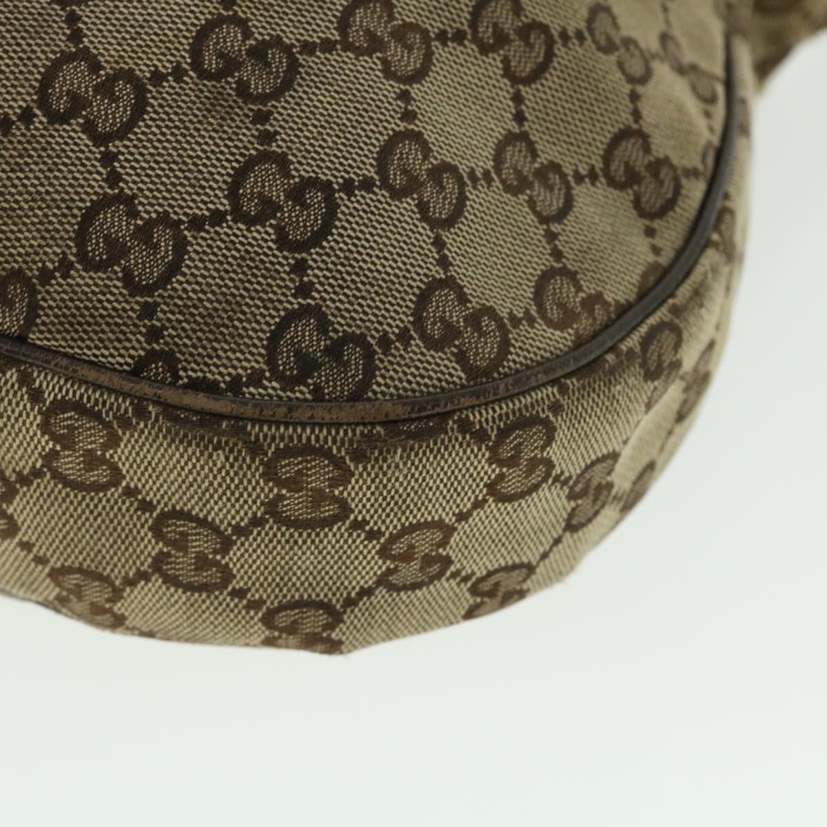 GUCCI GG Canvas Shoulder Bag Beige 122790 50738