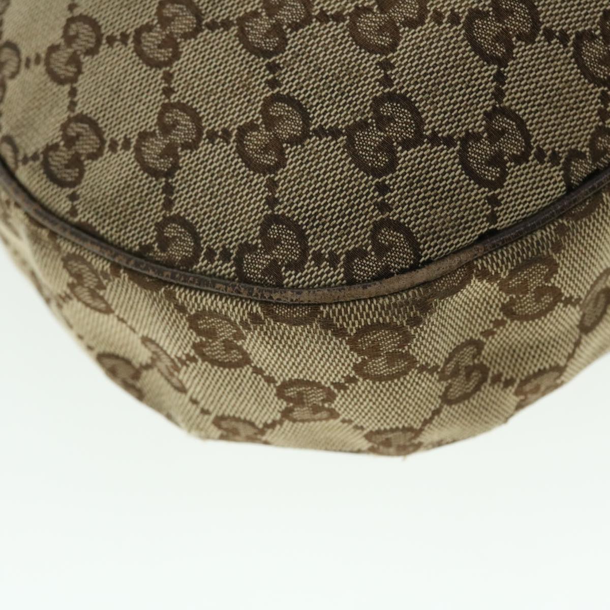 GUCCI GG Canvas Shoulder Bag Beige 122790 50738