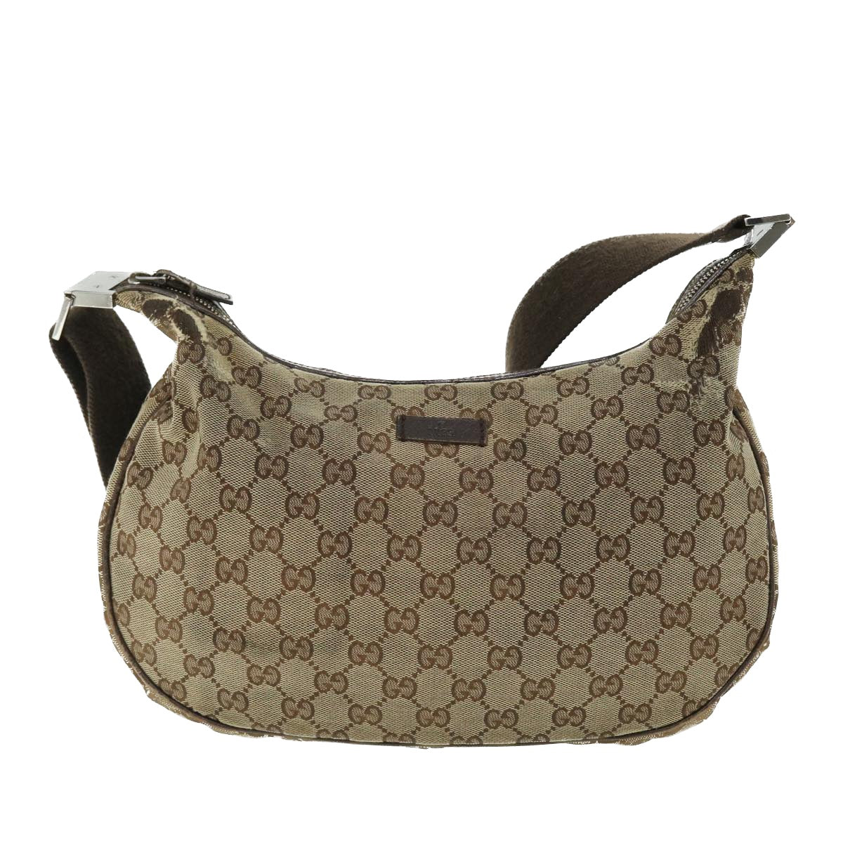 GUCCI GG Canvas Shoulder Bag Beige 122790 50738
